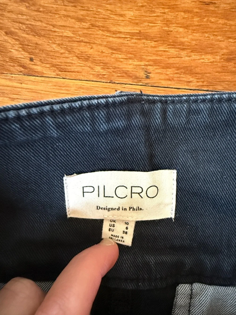 Pilcro Black Button-Front Denim Mini Skirt - Picture 6 of 6